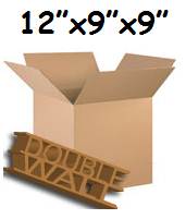 10 x Double Wall Storage Packing Boxes 12"x9"x9"